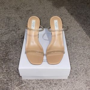 STEVE MADDEN CLEAR HEELS